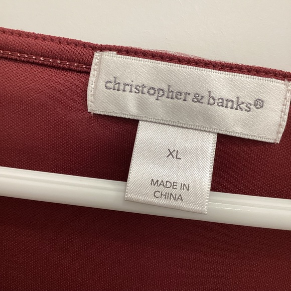 Ladies Christopher&Banks tunic type top, sized- - Picture 3 of 6